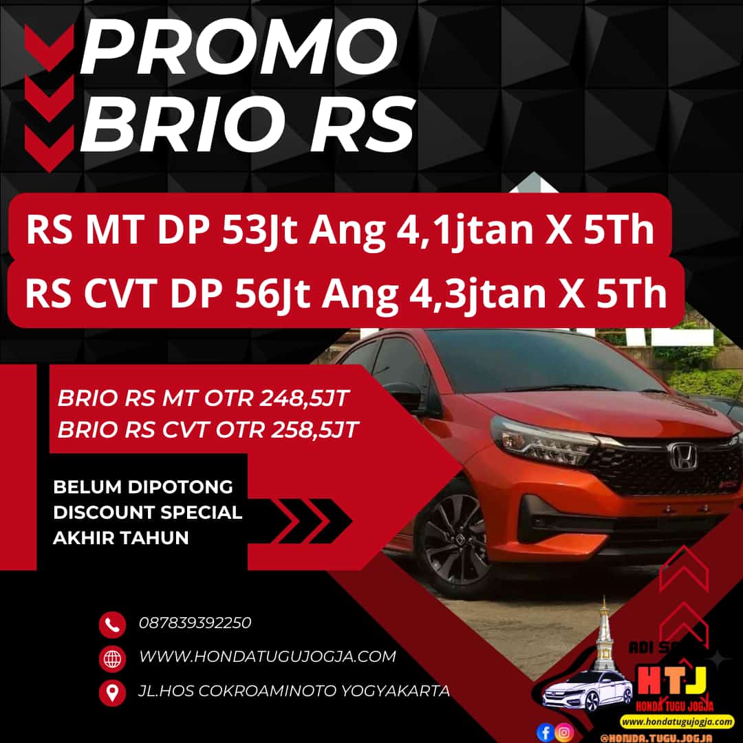 Promo Honda Promo Honda Brio RS November November